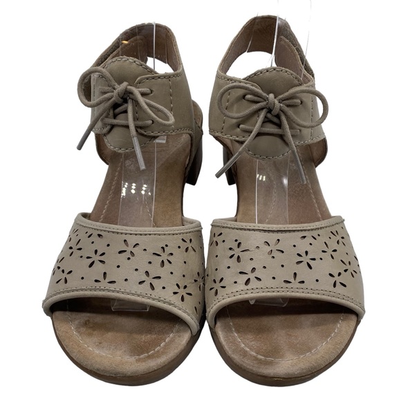 Dansko Sandals Liz Beige Leather Casual Comfort Neutral Womens Size 7.5 - Picture 4 of 11